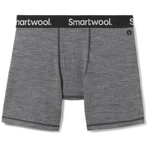 Smartwool BOXER BRIEF BOXED medium gray heather Velikost: L boxerky