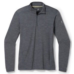 Smartwool CLASSIC ALL-SEASON MERINO BL 1/4 ZIP B iron heather Velikost: S spodní prádlo