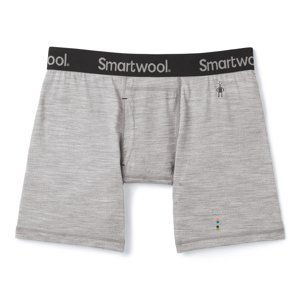 Smartwool MERINO BOXER BRIEF BOXED light gray heather Velikost: L boxerky