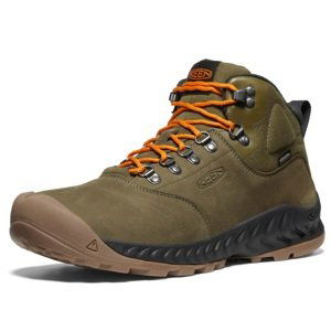 Keen NXIS EXPLORER MID WP MEN dark olive/black Velikost: 47 pánské boty