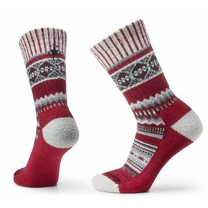Smartwool EVERYDAY SNOWED IN SWEATER CREW tibetan red Velikost: L ponožky
