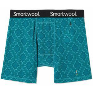 Smartwool MERINO PRINT BOXER BRIEF BOXED deep lake Velikost: XL boxerky