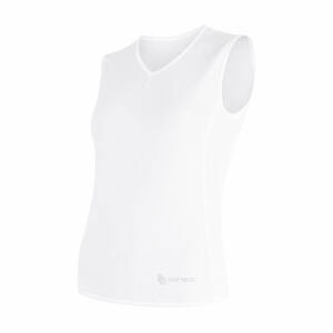 SENSOR COOLMAX AIR dámské triko bez rukávu V-neck bílá Velikost: M