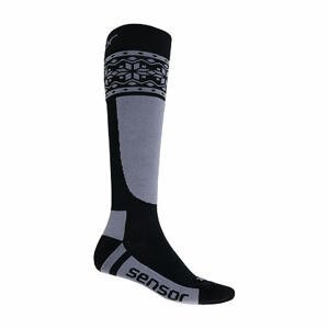 SENSOR PONOŽKY THERMOSNOW NORWAY černá/šedá Velikost: 6/8 ponožky