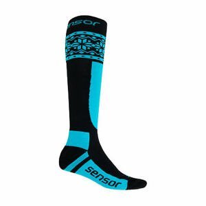 SENSOR PONOŽKY THERMOSNOW NORWAY černá/modrá Velikost: 9/11 ponožky