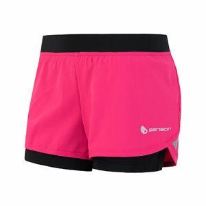 SENSOR TRAIL dámské šortky růžová/černá Velikost: S