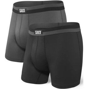 Saxx SPORT MESH BB FLY 2PK black/graphite Velikost: S boxerky