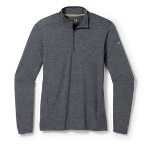 Smartwool CLASSIC ALL-SEASON MERINO BL 1/4 ZIP B iron heather Velikost: XL spodní prádlo