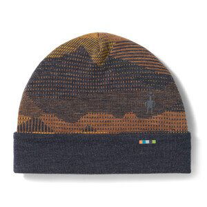 Smartwool THERMAL MERINO REVERSIBLE CUFFED BEANIE charcoal mtn scape čepice