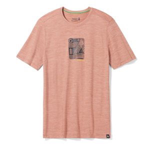 Smartwool MOUNTAIN BREEZE GRAPHIC SS TEE SLIM FIT copper heather Velikost: L pánské tričko