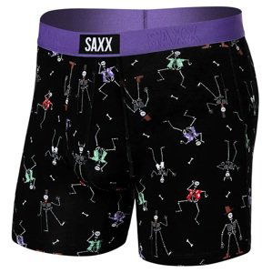 Saxx VIBE SUPER SOFT BB dancing skellies-black Velikost: L boxerky