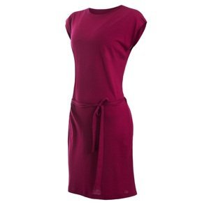 SENSOR MERINO ACTIVE dámské šaty lilla Velikost: XL dámské šaty