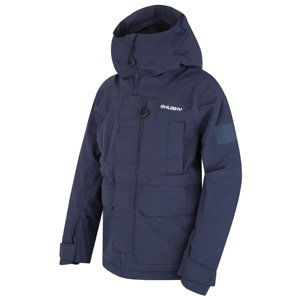 Husky Dětská hardshell plněná bunda Nigalo K dk. blue Velikost: 152 dětská bunda