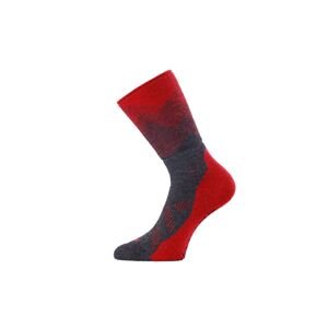 Lasting merino ponožky FWN červené Velikost: (38-41) M