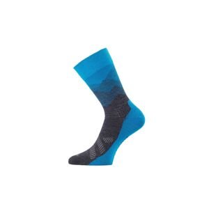 Lasting merino ponožky FWO modré Velikost: (38-41) M