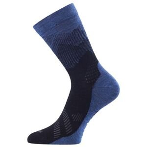 Lasting merino ponožky FWO modré Velikost: (34-37) S