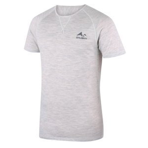 Husky Merino termoprádlo Mersa M light grey Velikost: L pánské tričko s krátkým rukávem