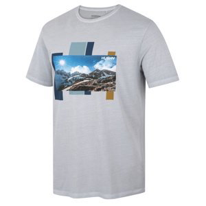 Husky Pánské bavlněné triko Tee Skyline M light grey Velikost: XXXL pánské tričko s krátkým rukávem