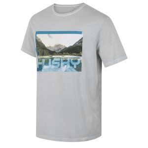 Husky Pánské bavlněné triko Tee Lake M light grey Velikost: S pánské tričko s krátkým rukávem