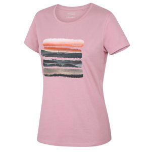 Husky Dámské bavlněné triko Tee Vane L light pink Velikost: L dámské tričko s krátkým rukávem