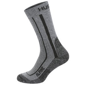 Husky Ponožky Alpine grey/black Velikost: L (41-44) ponožky