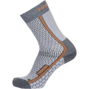 Husky Ponožky  Treking šedá/oranžová Velikost: L (41-44) ponožky