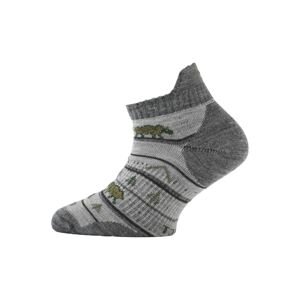 Lasting dětské merino ponožky TJM šedé Velikost: (24-28) XXS ponožky