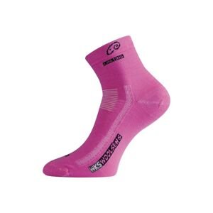 Lasting WKS 499 růžové ponožky z merino vlny Velikost: (42-45) L ponožky
