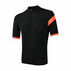 SENSOR CYKLO CLASSIC pánský dres kr.rukáv celozip černá/oranžová Velikost: S