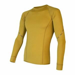 SENSOR MERINO AIR pánské triko dl.rukáv mustard Velikost: M