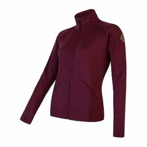 SENSOR MERINO UPPER dámská mikina celozip port red Velikost: XL