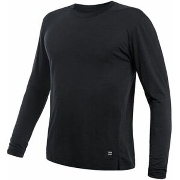 SENSOR MERINO AIR traveller pánské triko dl.rukáv černá Velikost: XL pánské tričko s dlouhým rukávem
