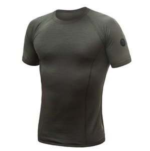 SENSOR MERINO AIR pánské triko kr.rukáv olive green Velikost: XXL pánské tričko s krátkým rukávem