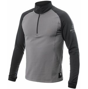 SENSOR COOLMAX THERMO pánská mikina zip steel gray/černá Velikost: M pánská mikina