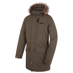 Husky Pánský zimní kabát Nelidas M deep khaki Velikost: L pánský kabát