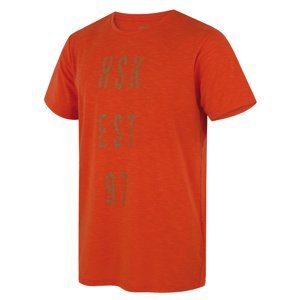 Husky Pánské funkční triko Tingl M orange Velikost: XL pánské tričko s krátkým rukávem