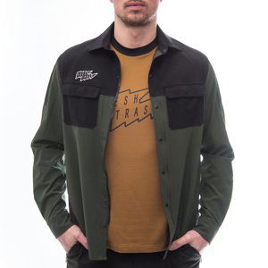 Fresh Trash Men´s Rider Long Sleeve Shirt olive green/black Velikost: L pánské triko