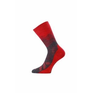 Lasting merino ponožky FWO červené Velikost: (38-41) M