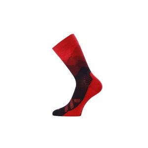 Lasting merino ponožky FWO červené Velikost: (46-49) XL