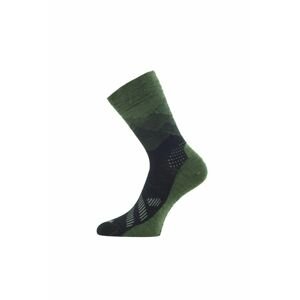 Lasting merino ponožky FWO zelené Velikost: (34-37) S