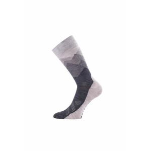 Lasting merino ponožky FWR béžové Velikost: (34-37) S unisex ponožky
