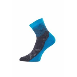 Lasting merino ponožky FWS modré Velikost: (38-41) M