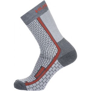 Husky Ponožky  Treking šedá/červená Velikost: M (36-40) ponožky