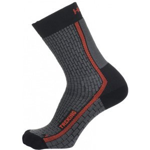 Husky Ponožky  Treking antracit/červená Velikost: M (36-40) ponožky