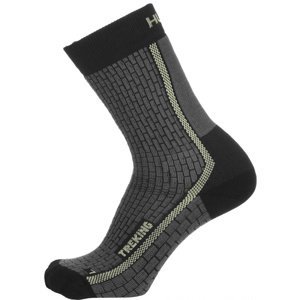 Husky Ponožky  Treking antracit/sv. zelená Velikost: XL (45-48) ponožky