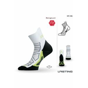 Lasting RPC 096 bílá běžecké ponožky Velikost: (34-37) S ponožky