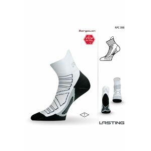 Lasting RPC 098 bílá běžecké ponožky Velikost: (42-45) L ponožky