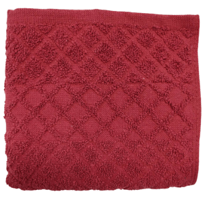 Dětský ručník Káro 40x60 cm jednobarevný Barva: červená (23)
