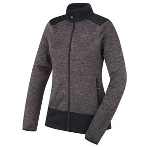 Husky Dámský fleecový svetr na zip Alan L black Velikost: XL