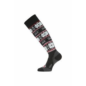 Lasting SSW 900 černá merino ponožky lyžařské Velikost: (42-45) L ponožky